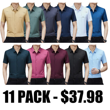 🔥LAST DAY 49% OFF - MEN'S ICE SILK BUSINESS SHIRT