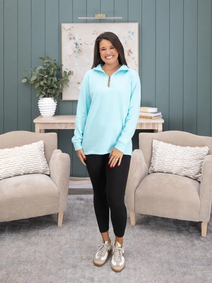 1/4 Zip "Lived - In" Garment Washed Pullover by DD Design | S-5XL
