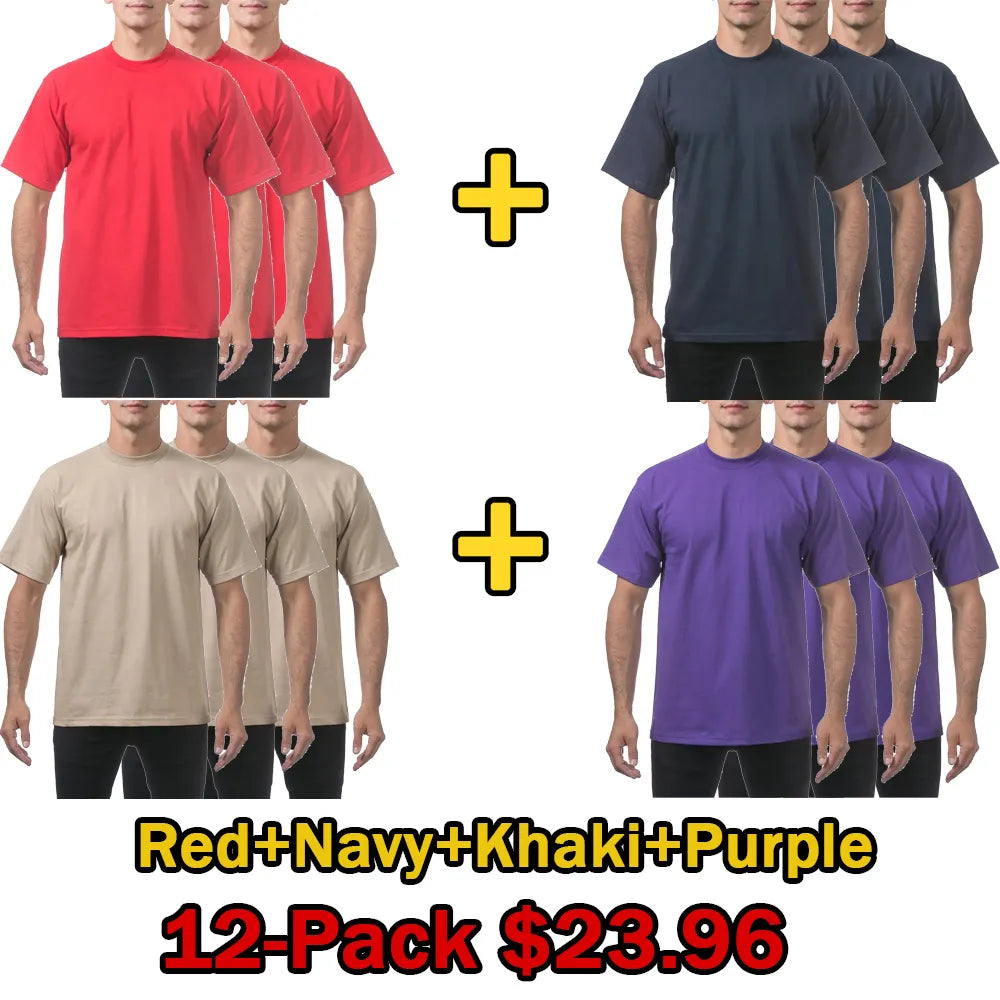 🔥Men's Heavyweight Cotton Short Sleeve Crew Neck T-Shirt