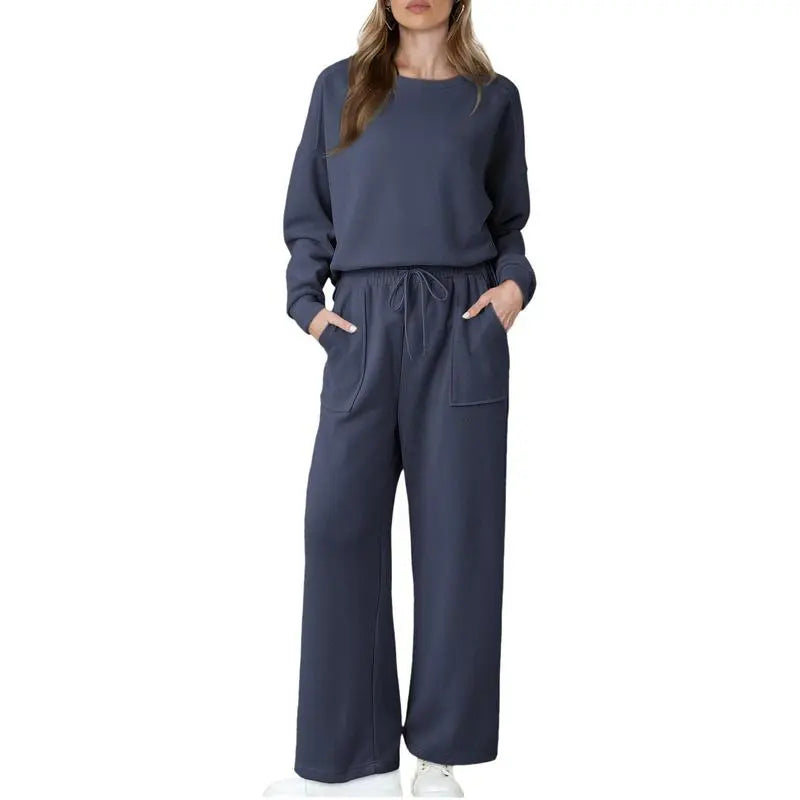 Women's Cotton 2 Piece Outfits Sweatsuit Casual