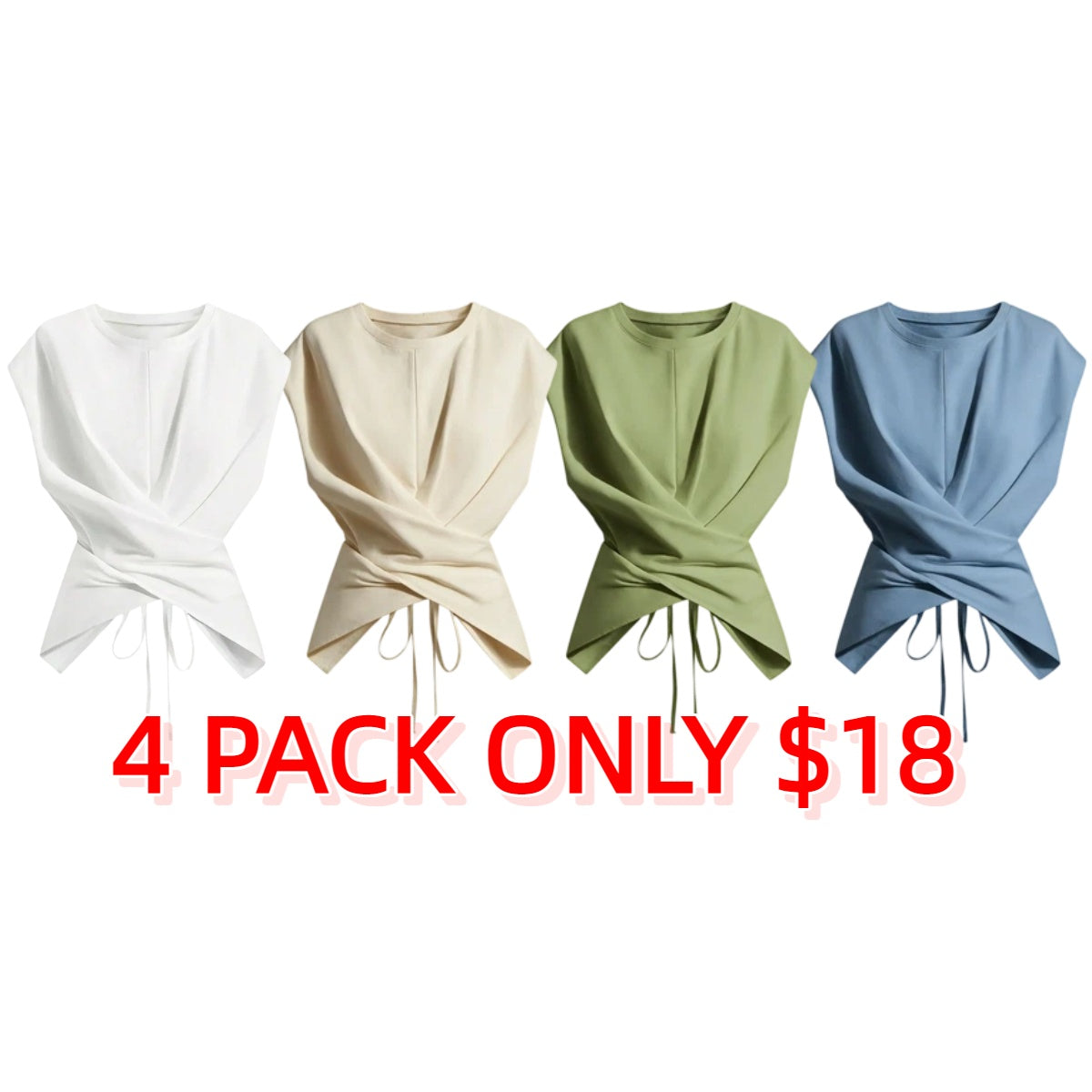 Women's Knitted Round Neck Drop Shoulder Sleeve Fitted T-Shirt