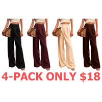 4-Pack (Black,Burgundy,Apricot,Dark Brown)