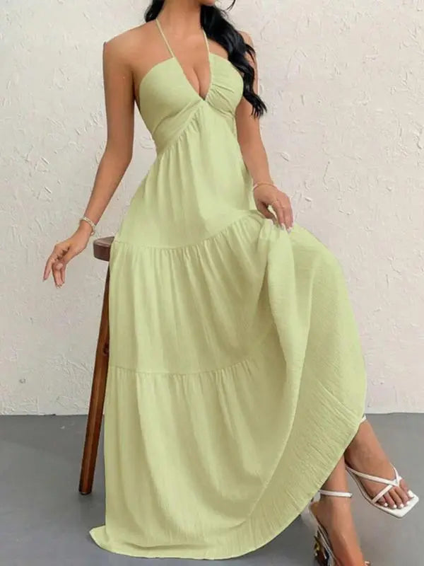 Women's Plain Dress, Summer Clothes Women, Casual Basic Loose Fit Sleeveless Dress for Beach Holiday Vacation