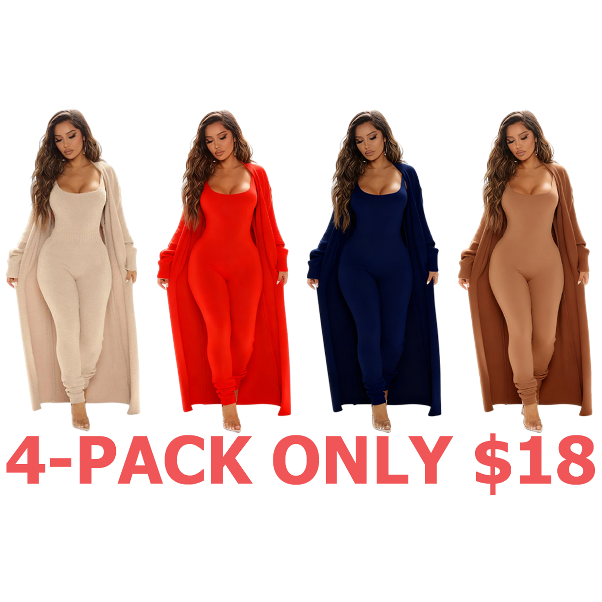 Cozy 2 Piece Ensemble Jumpsuit Sta