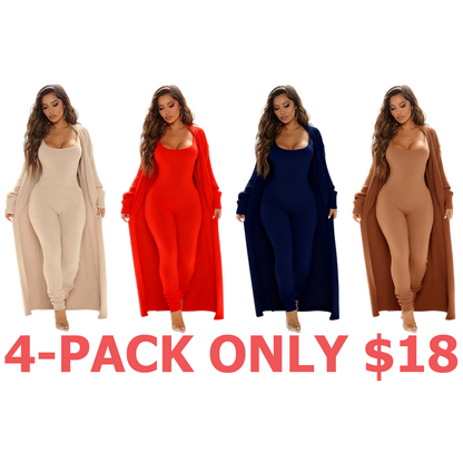 Cozy 2 Piece Ensemble Jumpsuit Sta