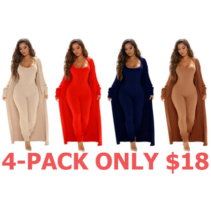 Cozy 2 Piece Ensemble Jumpsuit Sta