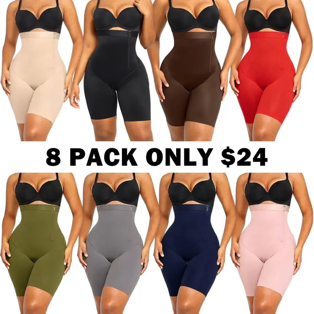 Shaping High-Rise Shorts Tummy Tucking Butt Lift