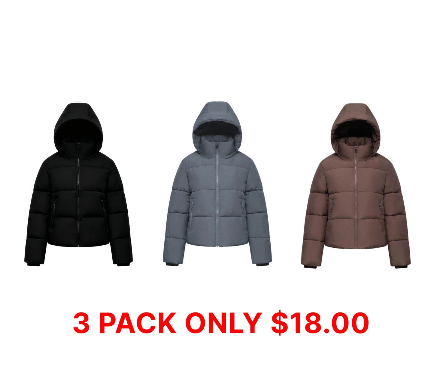Womenswear Winter Comfort Minimalist Puffer Jackets