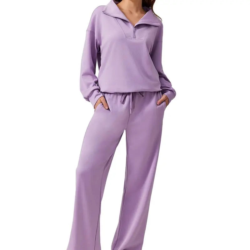 Women's Two-Piece Sports Set Long-Sleeved