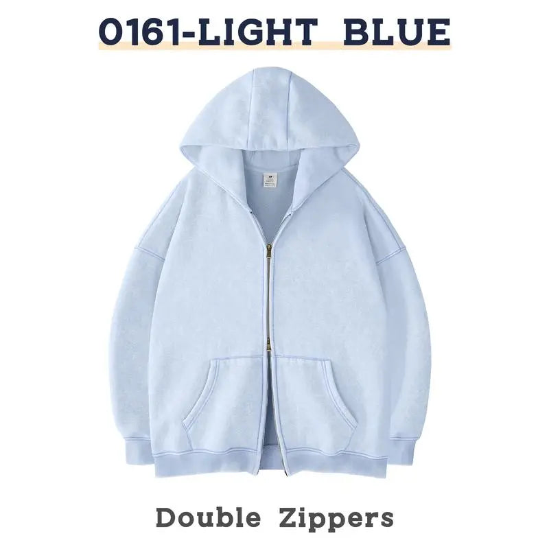 Men´s Hoodies Unisex Oversized Zip-Up Hoodie