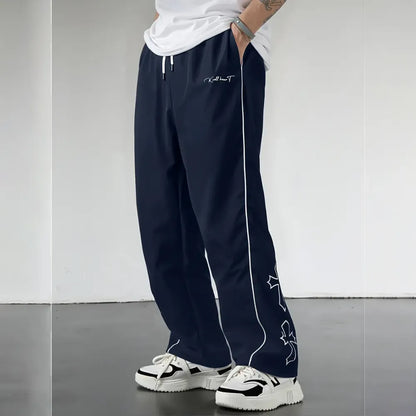 Men's Athletic Pants with White Side Stripes