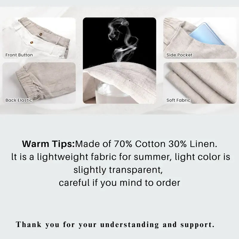 Women's Cotton Linen Pants