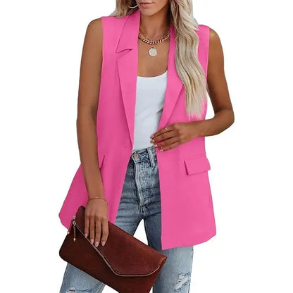 Women's Sleeveless Blazer Vest