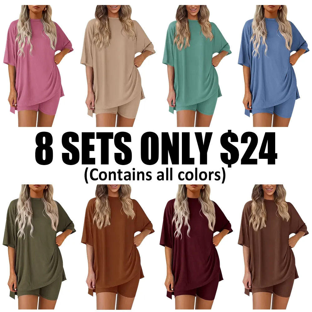 Women'S Summer Casual Loose Two-Piece Set