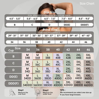 Women Wirefree Bras for Women Full Coverage No Underwire Everyday Bras Comfortable Wireless Padded Bras
