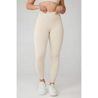 Women's 8-Piece Set High-Waisted Seam Sports Leggings