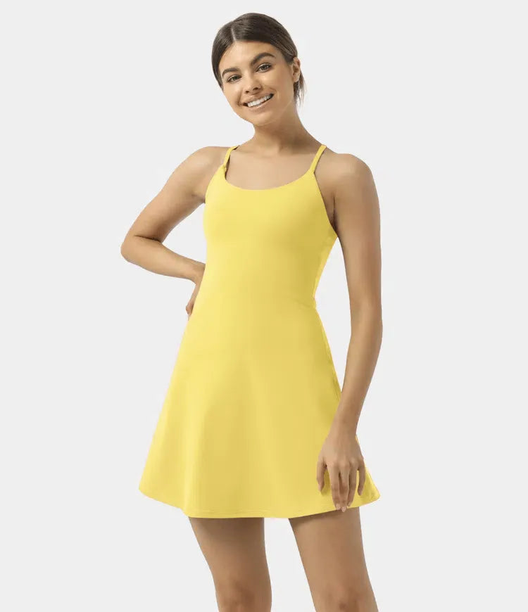 Plush Backless Active Dress-Easy Peezy