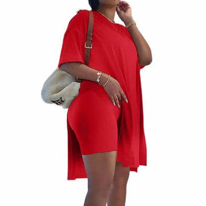 Plus Size 2 Piece Outfits Short