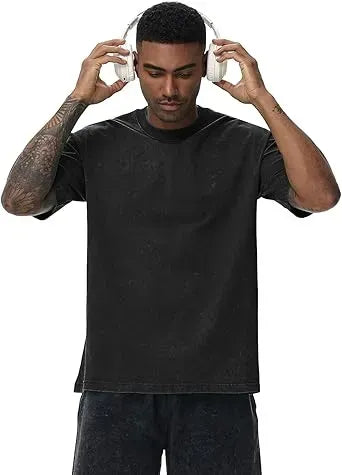 Men's  Acid Wash Cotton T-Shirts