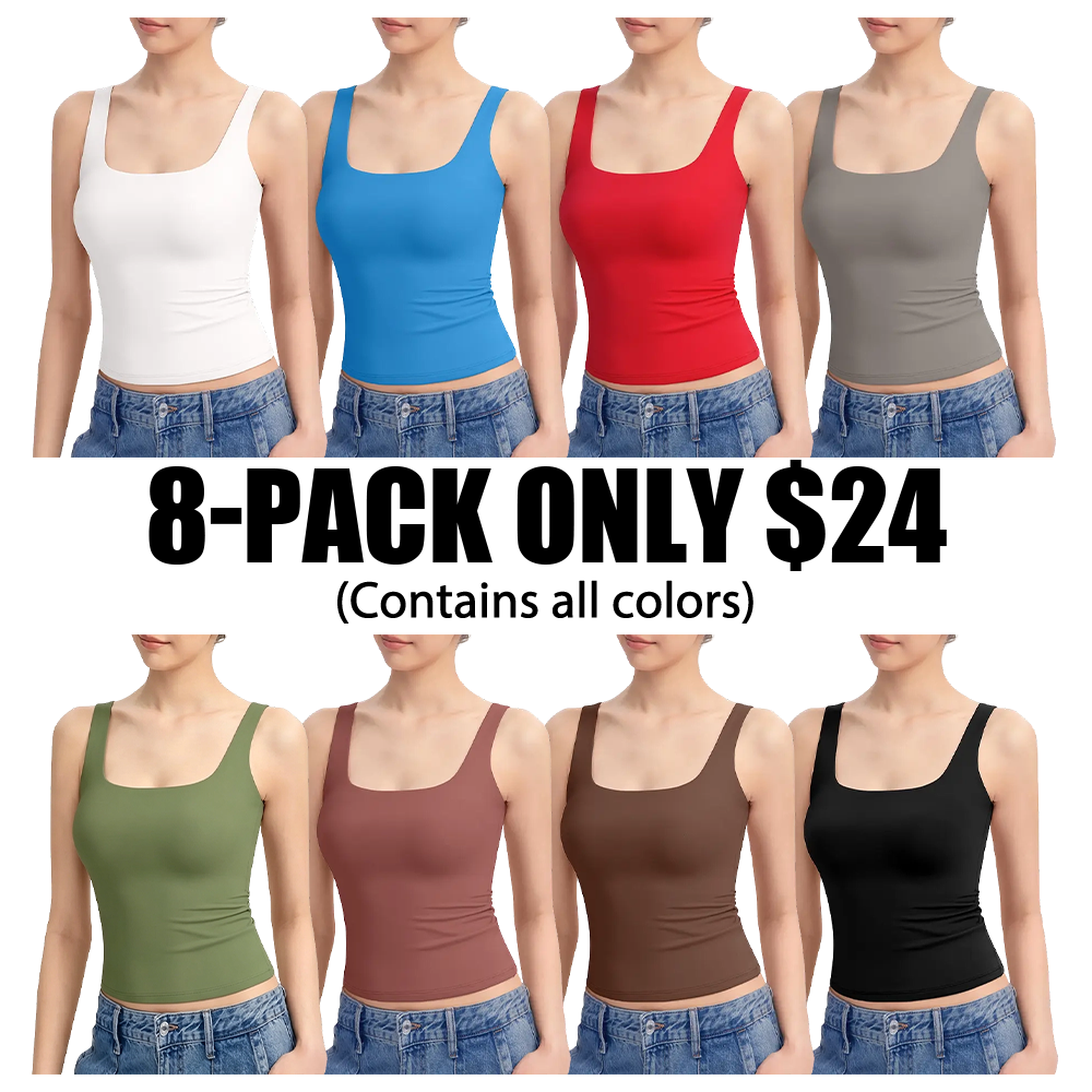 Women's Square-Neck Spaghetti Strap Tank Top