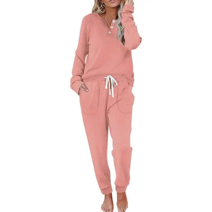 Two Piece Outfits for Women Lounge Sets Button Down Sweatshirt Sweatpants Sweatsuits Set
