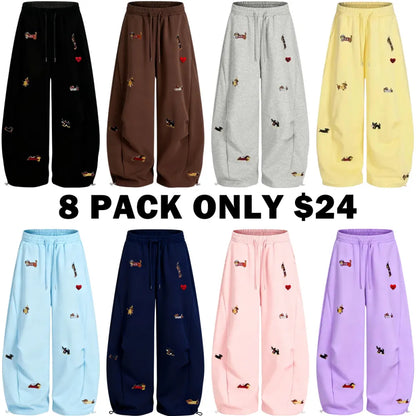 Puppy Loose Fit Tube Sweatpants
