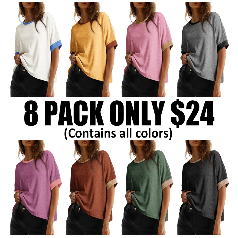 🔥Women'S Tops For Women 2026 Loose Oversized Basic Tee Comfortable Soft Fabric Flattering Fit