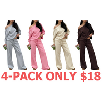 4-Pack (Gray,Pink,Beige,Coffee Brown)