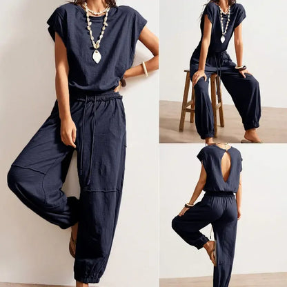 Women's Hollow Out Boho Jumpsuit