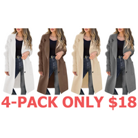 4-Pack (White, Brown,Apricot,Grey)