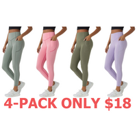 4-Pack (Grass Grey Green,Rose Pink,Grey Green,Baby Lavender)