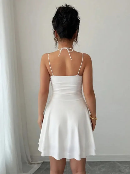 French Style Sexy Slim-Fitting Ruched Dress