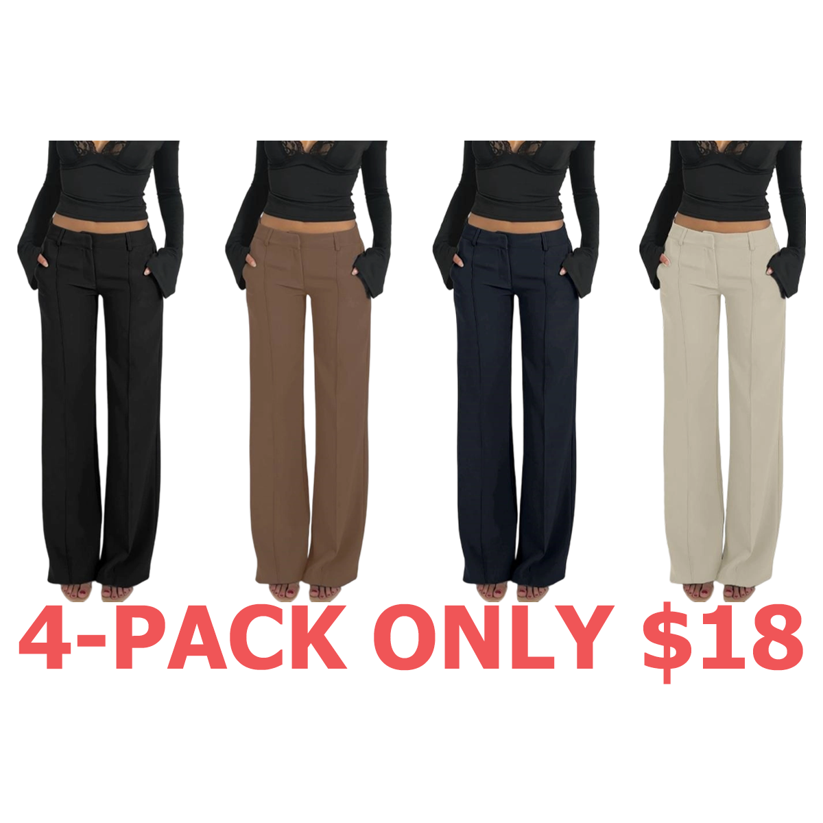 Women's Casual Fashion Suit Pants