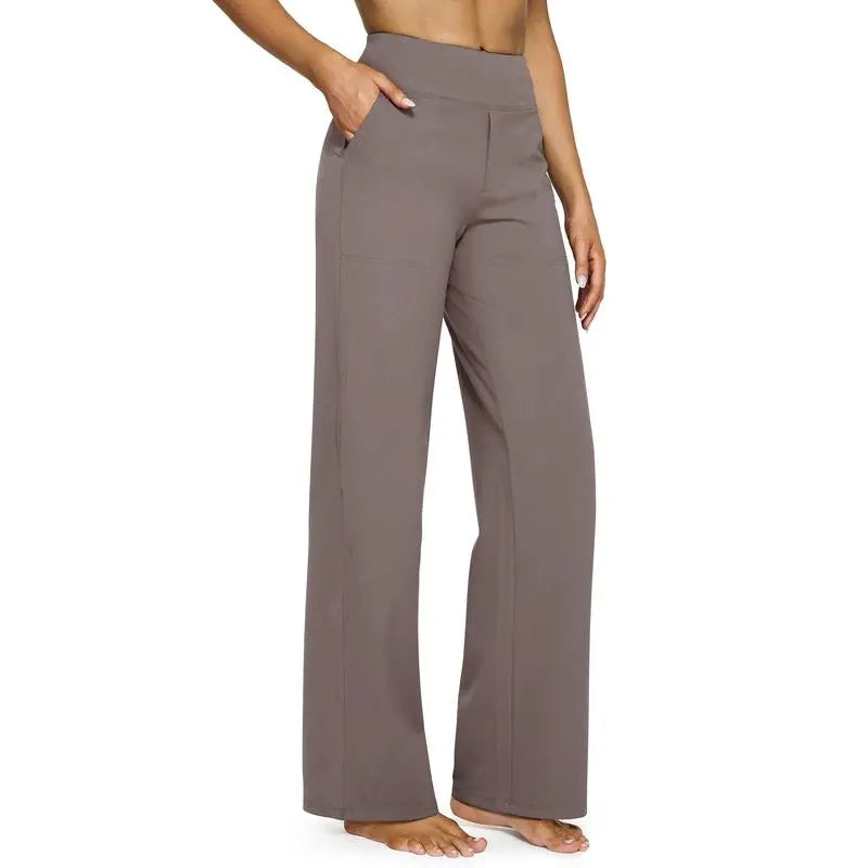 Women's 8-Piece Set Wide-Leg Pants with Pockets
