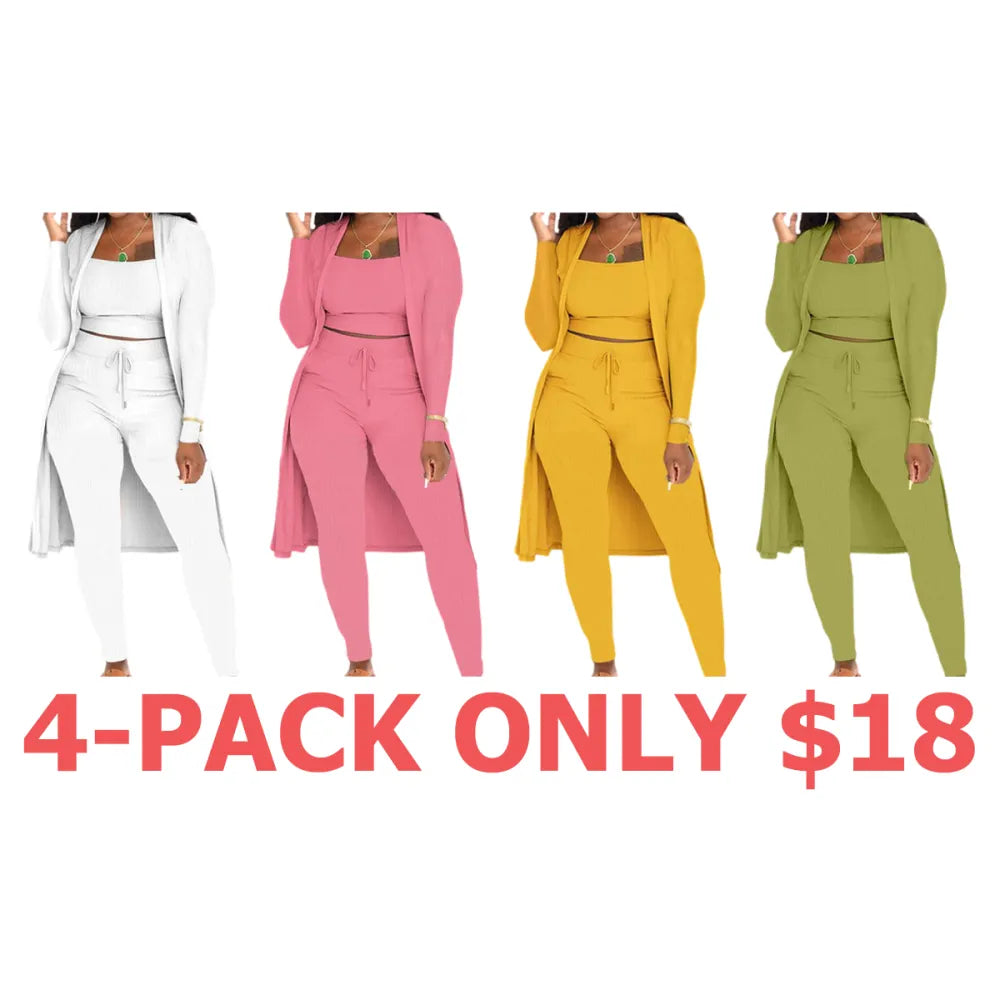 Women's Plain Long Sleeve Open Front Cardigan