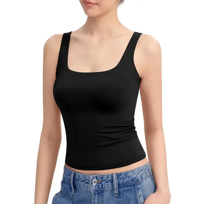 Women's Square-Neck Spaghetti Strap Tank Top