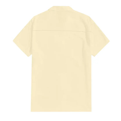 Classic Beach Men Polo Shirt Collar Short Sleeved Work Shirts for Men