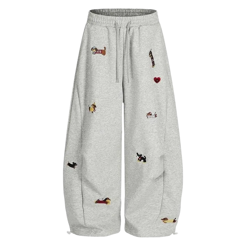 Puppy Loose Fit Tube Sweatpants