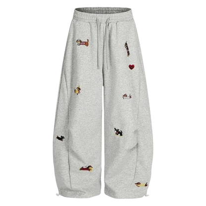 Puppy Loose Fit Tube Sweatpants