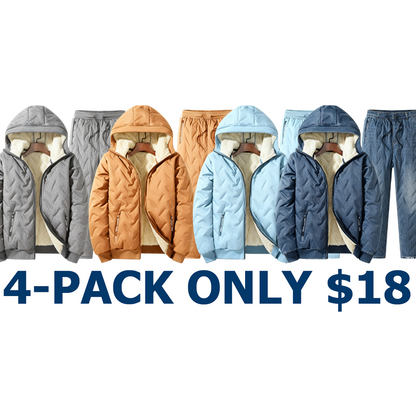Men’s Autumn Winter Fleece Thickened Set