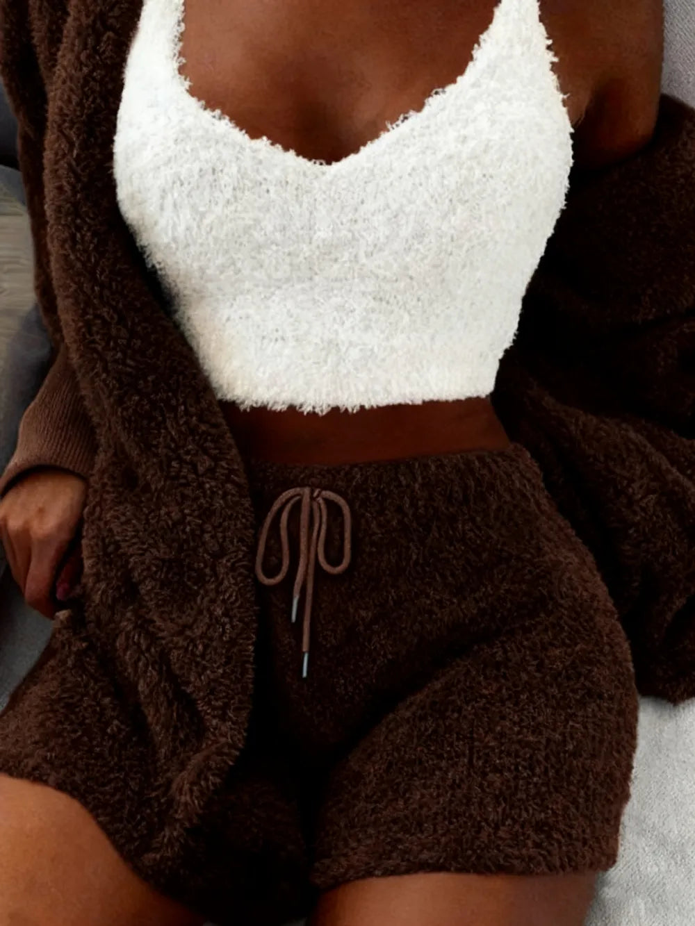 Plush Three-piece Pyjama Set