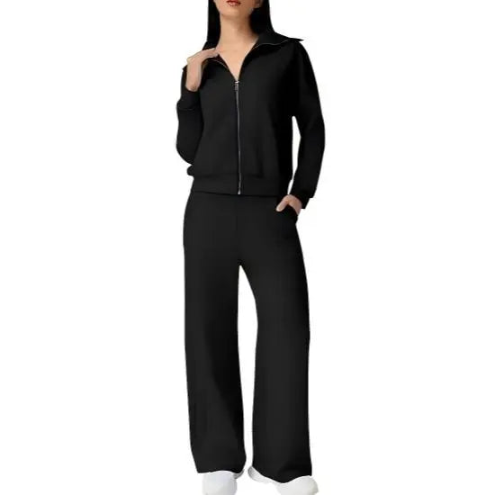 Women's Cotton 2 Piece Outfits Lapel