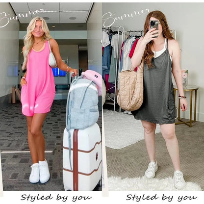 💝Last Day Promotion⚡Women's Womens Athletic Sleeveless Mini Dress