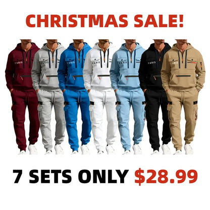 🔥Christmas sale! Men's autumn&winter hooded fashion sweatshirt with multiple pockets