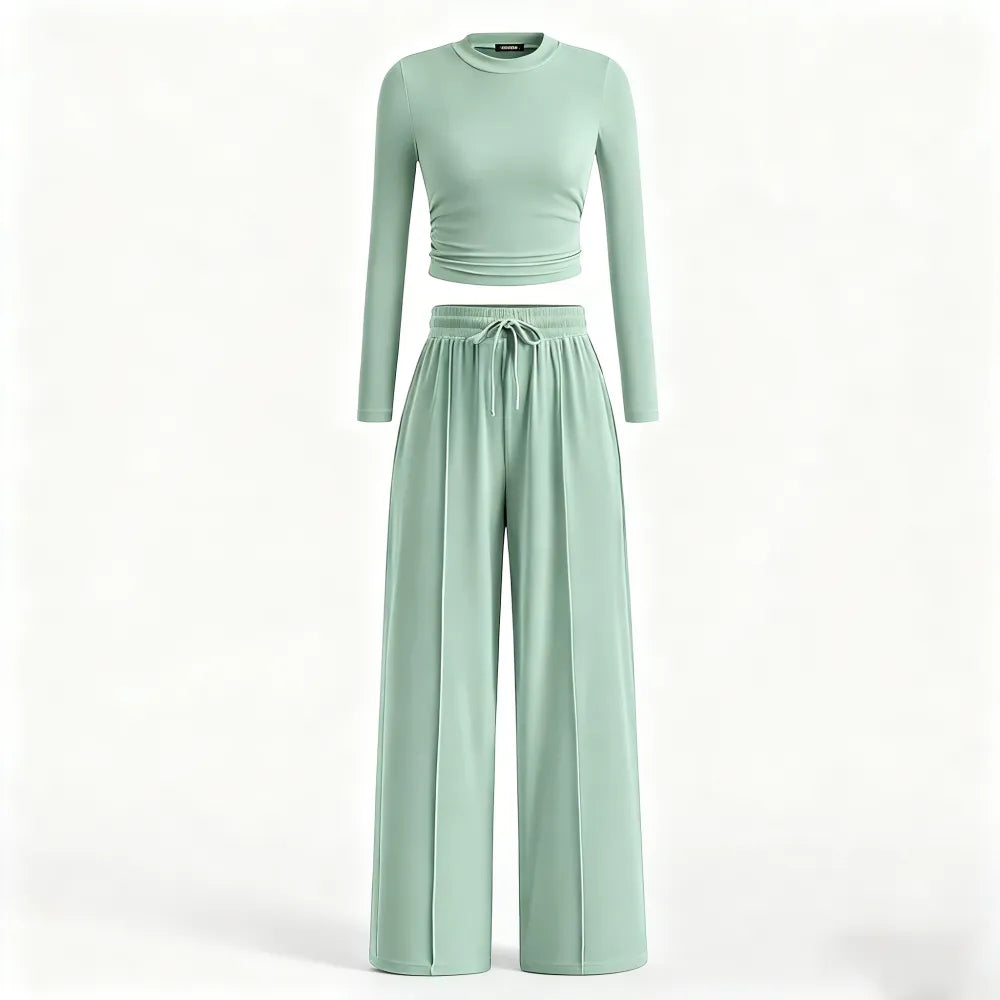 2-Piece Ribbed Knit Lounge Set