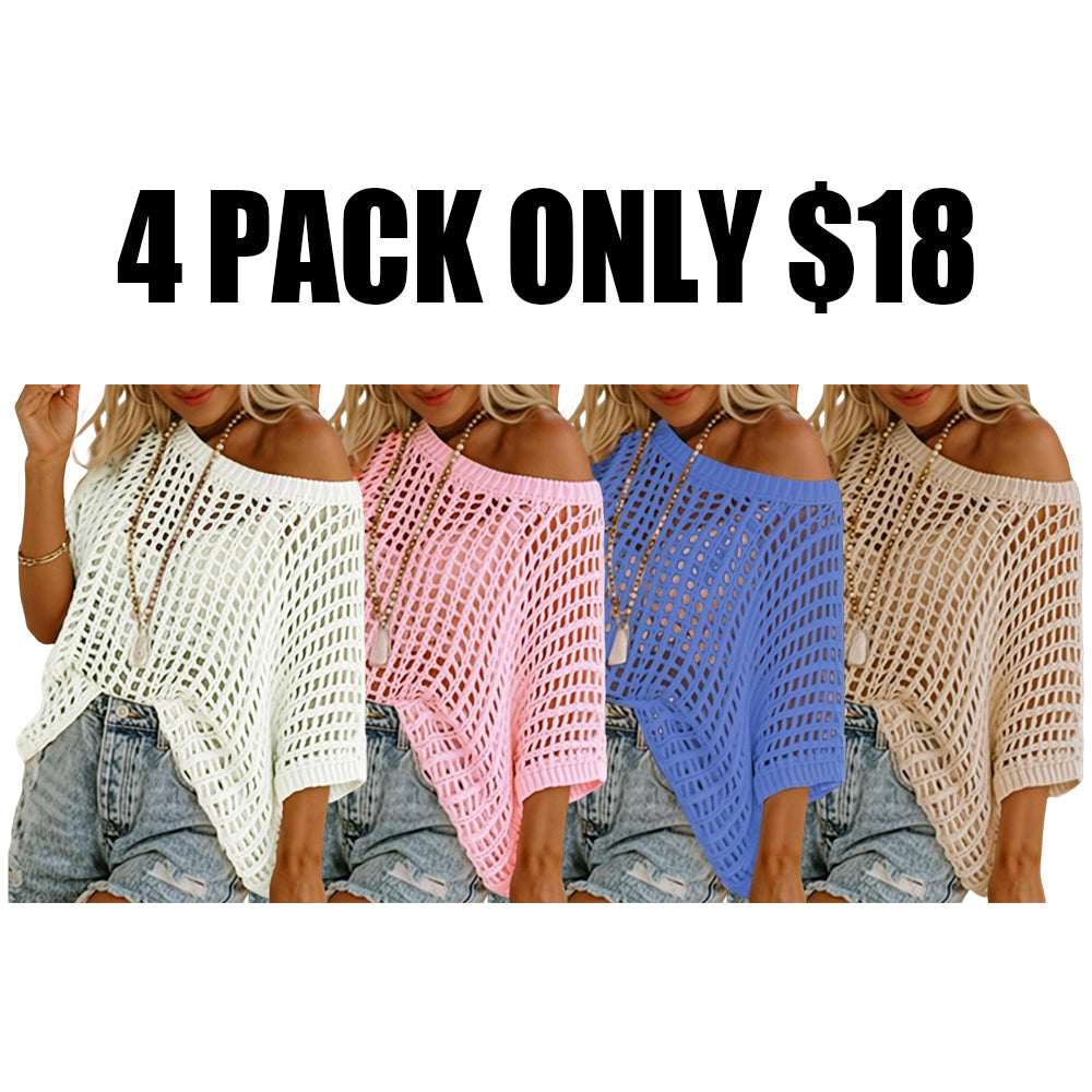 Women'S Summer Round Neck Short Sleeve Sweater