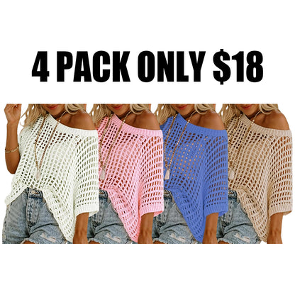 Women'S Summer Round Neck Short Sleeve Sweater