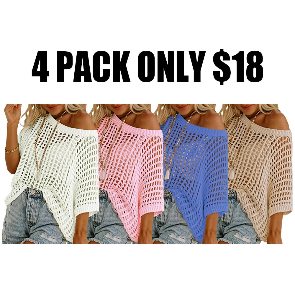Women'S Summer Round Neck Short Sleeve Sweater