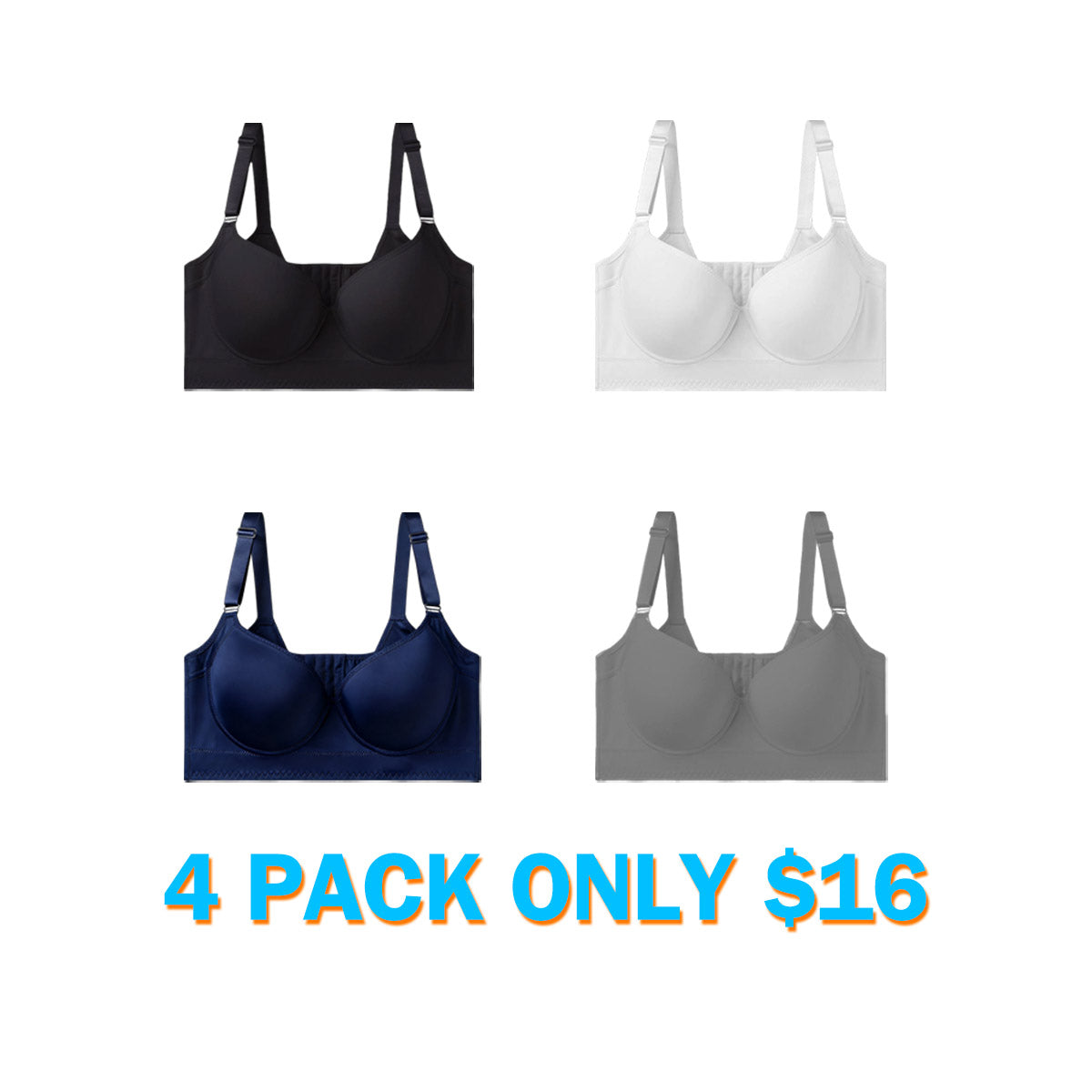 Plus size girls' bra, comfortable, slimming and anti-sagging