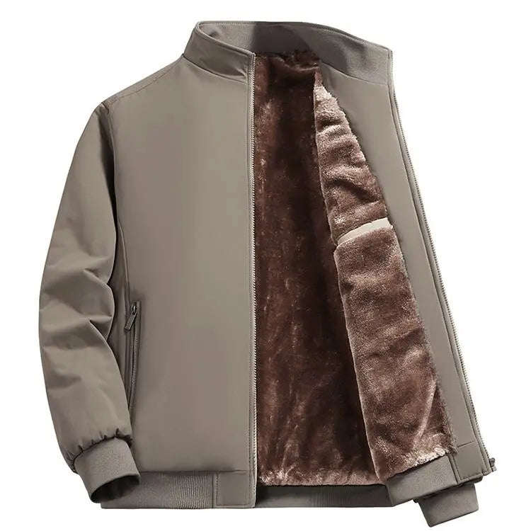Men's Zip Up Thermal Lined Fleece Jacket